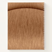 Carnet Monogramme de cuivre brossé (Dos)