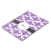 Carnet Monogramme de fantaisie de damassé (Côté gauche)
