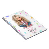 Carnet Monogramme de fille Toute initiale et nom (Côté Droit)