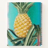 Carnet Monogramme de fruits d'ananas tropicaux d'été (Dos)