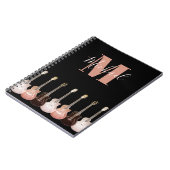 Carnet Monogramme de guitare pour musiciens (Côté gauche)
