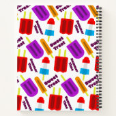 Carnet Monogramme de la barre de jus congelée en été (Dos)