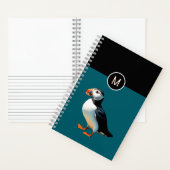 Carnet Monogramme de la faune de la nature de l'oiseau de (À l'intérieur)