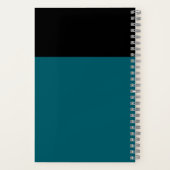 Carnet Monogramme de la faune de la nature de l'oiseau de (Verso)