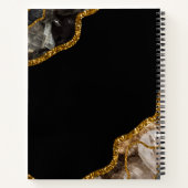 Carnet Monogramme de la Parties scintillant de la géode d (Dos)