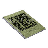 Carnet Monogramme de lettre de la lettre E premier (Côté Droit)