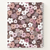 Carnet Monogramme de motif floral rétro (Dos)