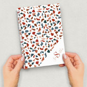 Carnet Monogramme de motif terrazzo moderne