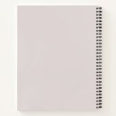 Carnet monogramme de nom de script moderne (Dos)