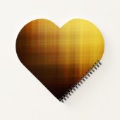 Carnet Monogramme de nom jaune marron moderne (Dos)
