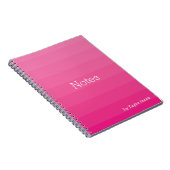 Carnet Monogramme de notes Ombre rose foncé (Côté Droit)