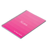 Carnet Monogramme de notes Ombre rose foncé (Côté gauche)