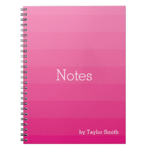 Carnet Monogramme de notes Ombre rose foncé
