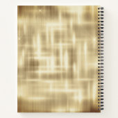 Carnet Monogramme de parties scintillant de gouttes brun (Dos)