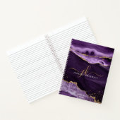 Carnet Monogramme de Parties scintillant d'or de l'Agate  (Intérieur)