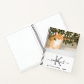 Carnet monogramme de photo de chat Sketchbook (Intérieur)