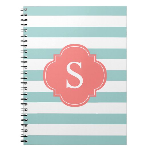Carnet Monogramme de pinces et de coraux (Devant)