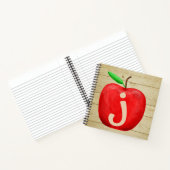 Carnet Monogramme de pomme rouge (Intérieur)