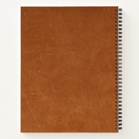 Carnet Monogramme de script brossé moderne (Dos)