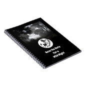 Carnet Monogramme de silhouette de gros génet tacheté (Côté Droit)