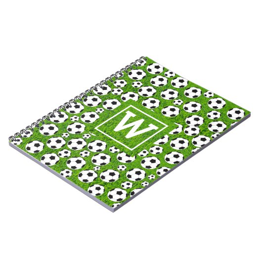 Carnet monogramme de soccer (Côté gauche)