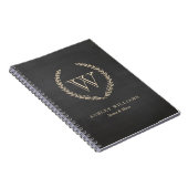 Carnet Monogramme de style tableau noir (Côté Droit)
