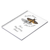 Carnet Monogramme de tête de faucon de la mort (Côté gauche)