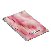 Carnet Monogramme de vache rose chic (Côté Droit)