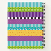 Carnet Monogramme Des Rayures Et Des Points (Dos)