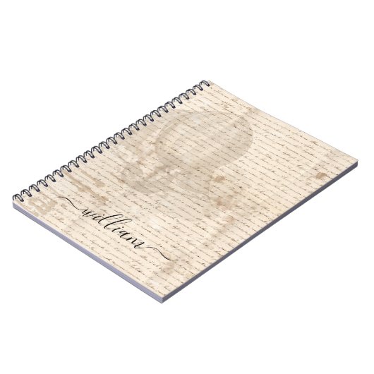 Carnet monogramme d'expédition aérienne de script de docu (Côté gauche)