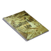 Carnet Monogramme DIY Grain de Bois OSB Industriel (Côté Droit)