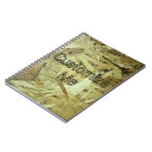 Carnet Monogramme DIY Grain de Bois OSB Industriel (Côté gauche)