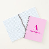 Carnet Monogramme Dolly Rétro Rose chaud (Intérieur)