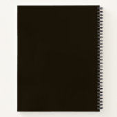 Carnet Monogramme d'or noir (Dos)