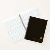 Carnet Monogramme d'or noir (Intérieur)