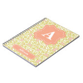 Carnet Monogramme d'orange de roses jaunes (Côté gauche)