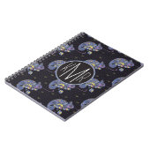 Carnet Monogramme du lézard | de Zentangle (Côté gauche)