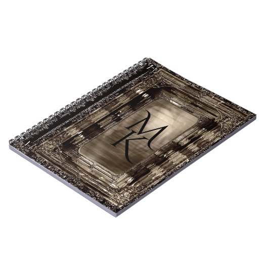 Carnet Monogramme élégant de Dawn Sable (Côté gauche)