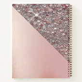 Carnet Monogramme Élégant en Or Rose (Dos)