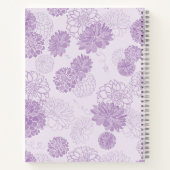 Carnet Monogramme Élégant Floral (Dos)