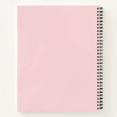 Carnet Monogramme élégant moderne écriture blanche rose p (Dos)