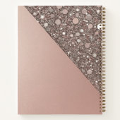 Carnet Monogramme élégant or rose (Dos)