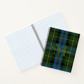 Carnet Monogramme élégant tartan du clan MacKenzie (Intérieur)