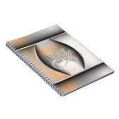 Carnet Monogramme en Acier Brossé Brillants (Côté Droit)