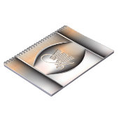 Carnet Monogramme en Acier Brossé Brillants (Côté gauche)