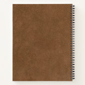 Carnet Monogramme en cuir Brown simple (Dos)