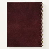 Carnet Monogramme en cuir professionnel de luxe (Dos)