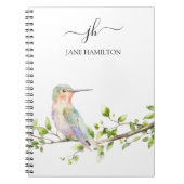Carnet Monogramme en écriture Hummingbird (Devant)