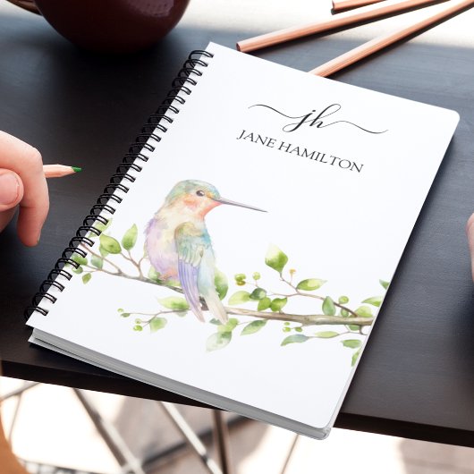 Carnet Monogramme en écriture Hummingbird