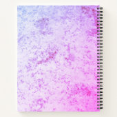 Carnet Monogramme en marbre rose et violet (Dos)